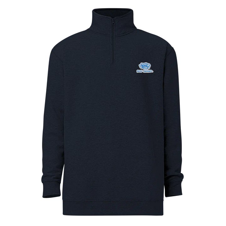 BUSY-BRAINED (aqua bubble design) embroidered quarter zip product image (12)