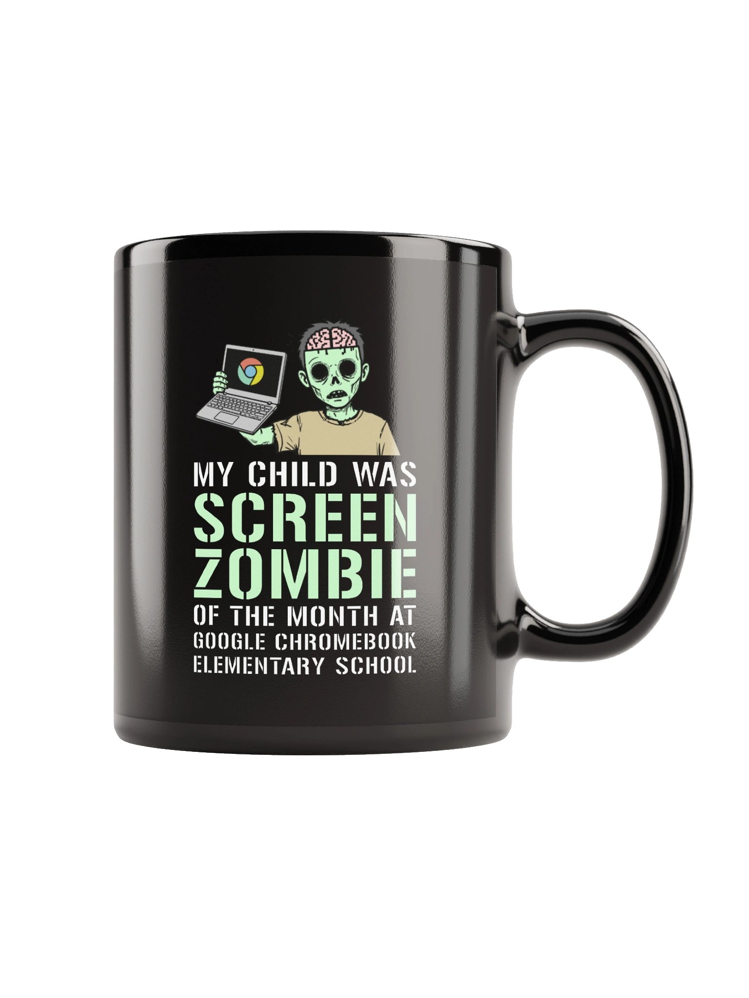 Chromebook Screen Zombie Black Mug product image (3)