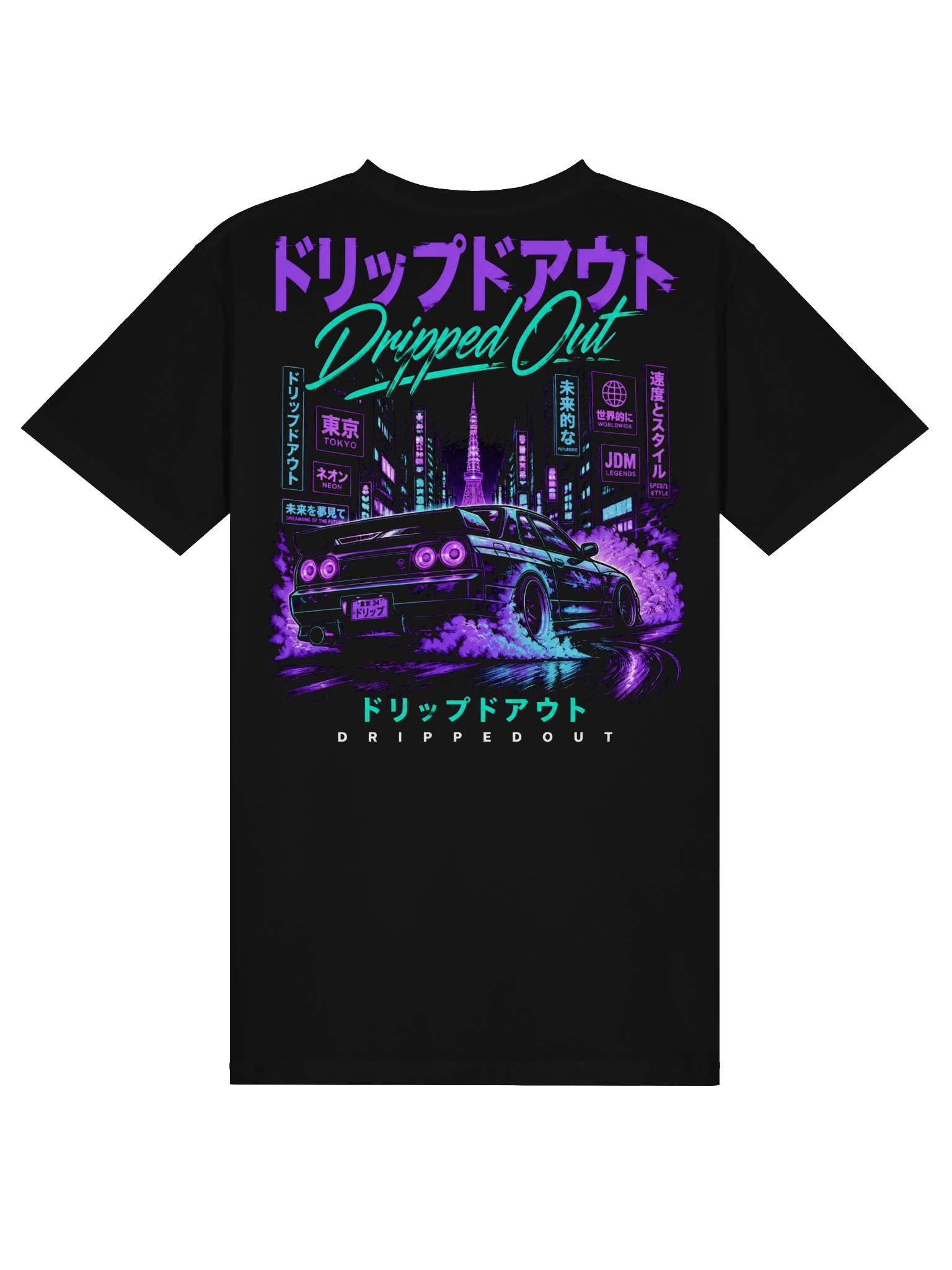 R34 Japan City Drift Graphic Tee product image (4)