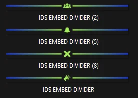 Blue Green Embed Divider Bars Pack product image (1)