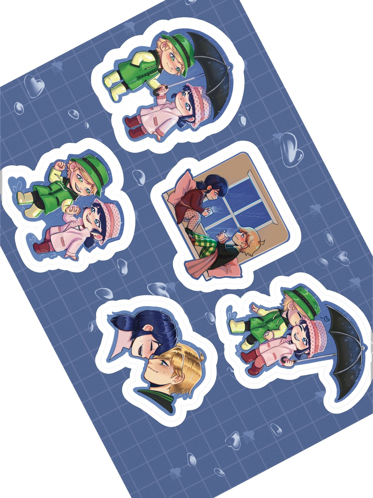 In the Rain Sticker Sheet product image (1)