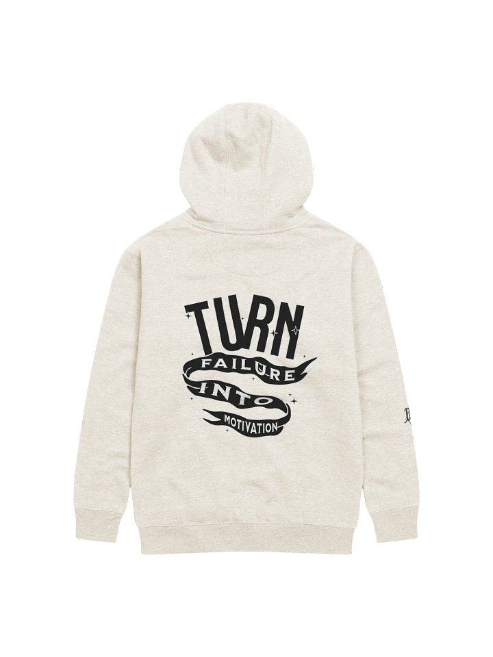 "TURN FAILURE INTO MOTIVATION" HOODIE (BL) product image (4)