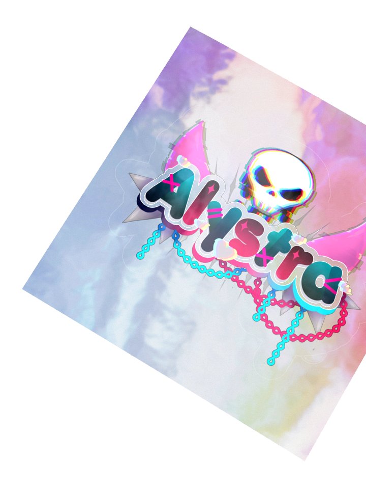 Alystra Holographic Glitch Sticker product image (2)