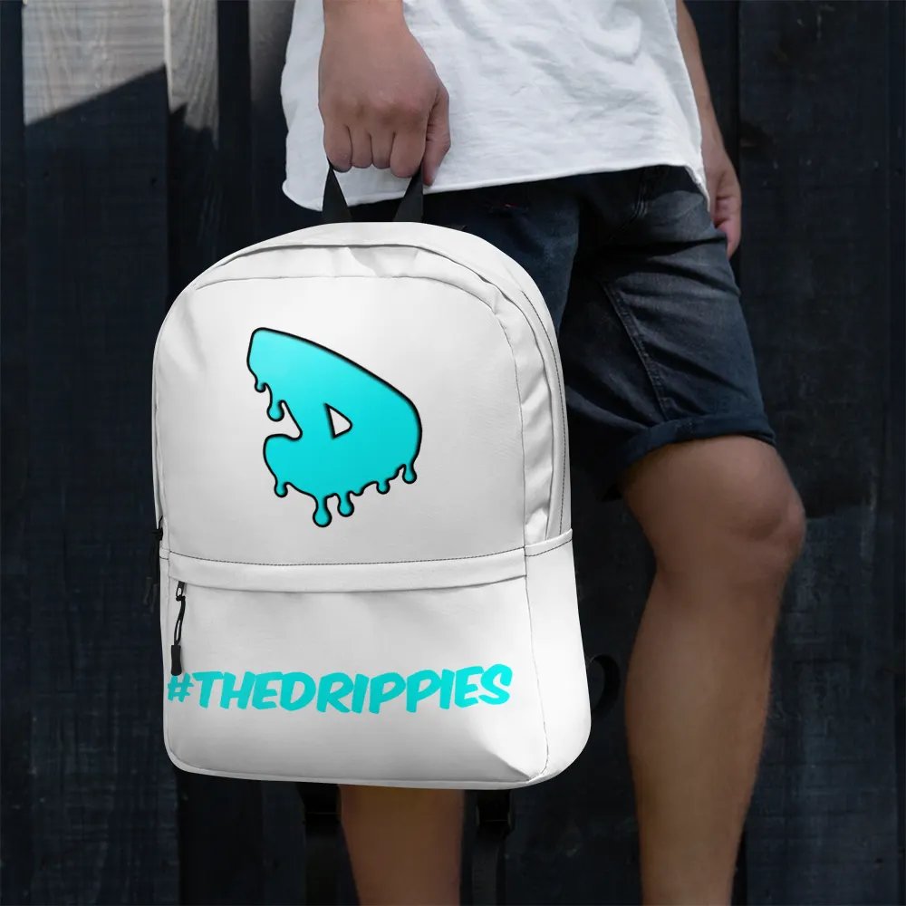 Cyan Drip All-Over Backpack product image (1)