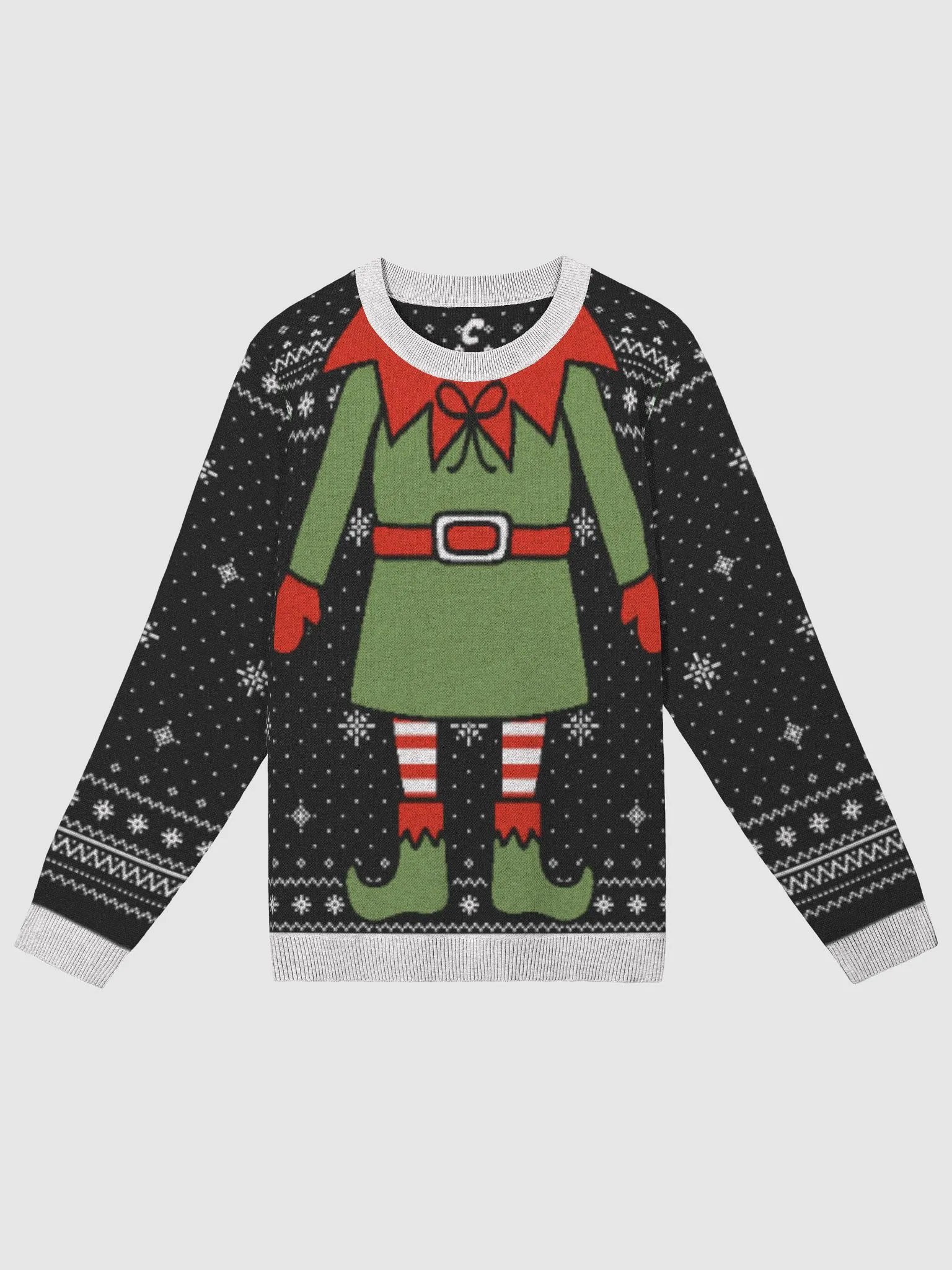 Knitted Crewneck Elf Sweater product image (1)