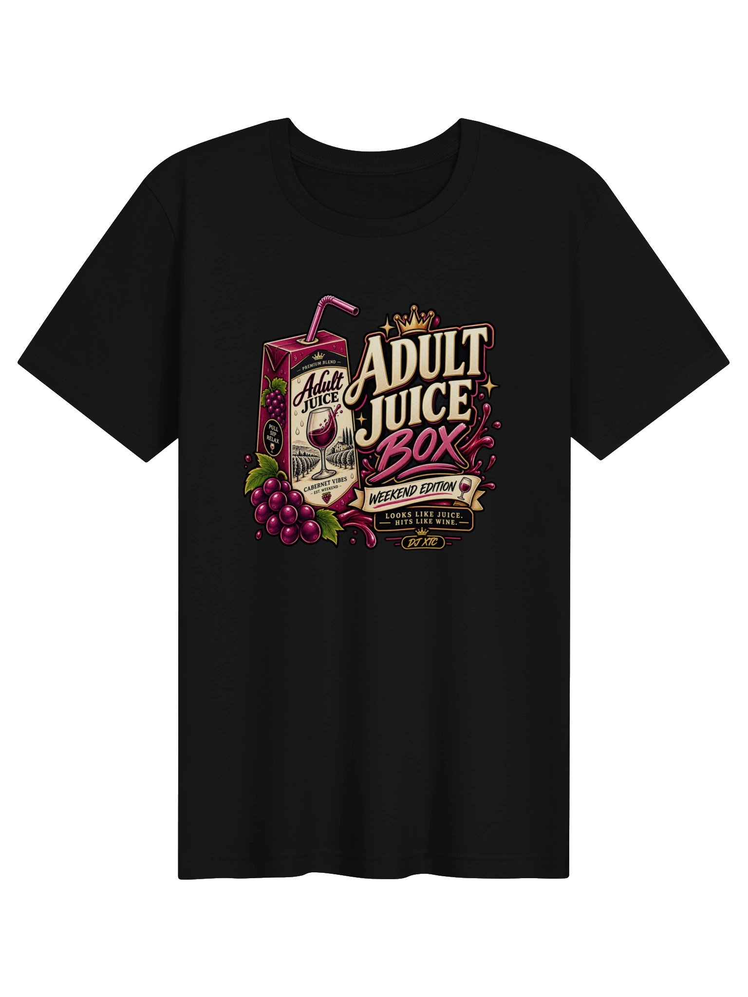 Adult Juice Box – Weekend Edition T-Shirt product image (1)