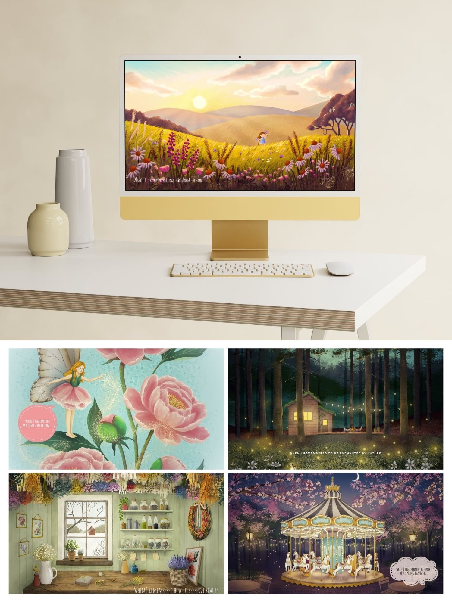 When I Remembered to Love Myself Desktop Wallpaper Collection product image (1)