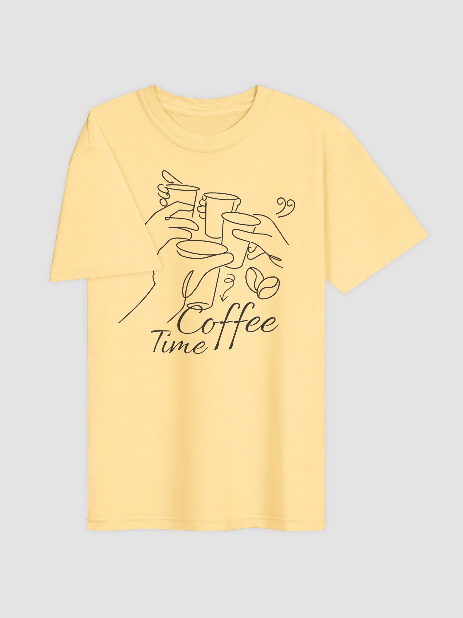 Coffee Time Line Art Tee product image (36)