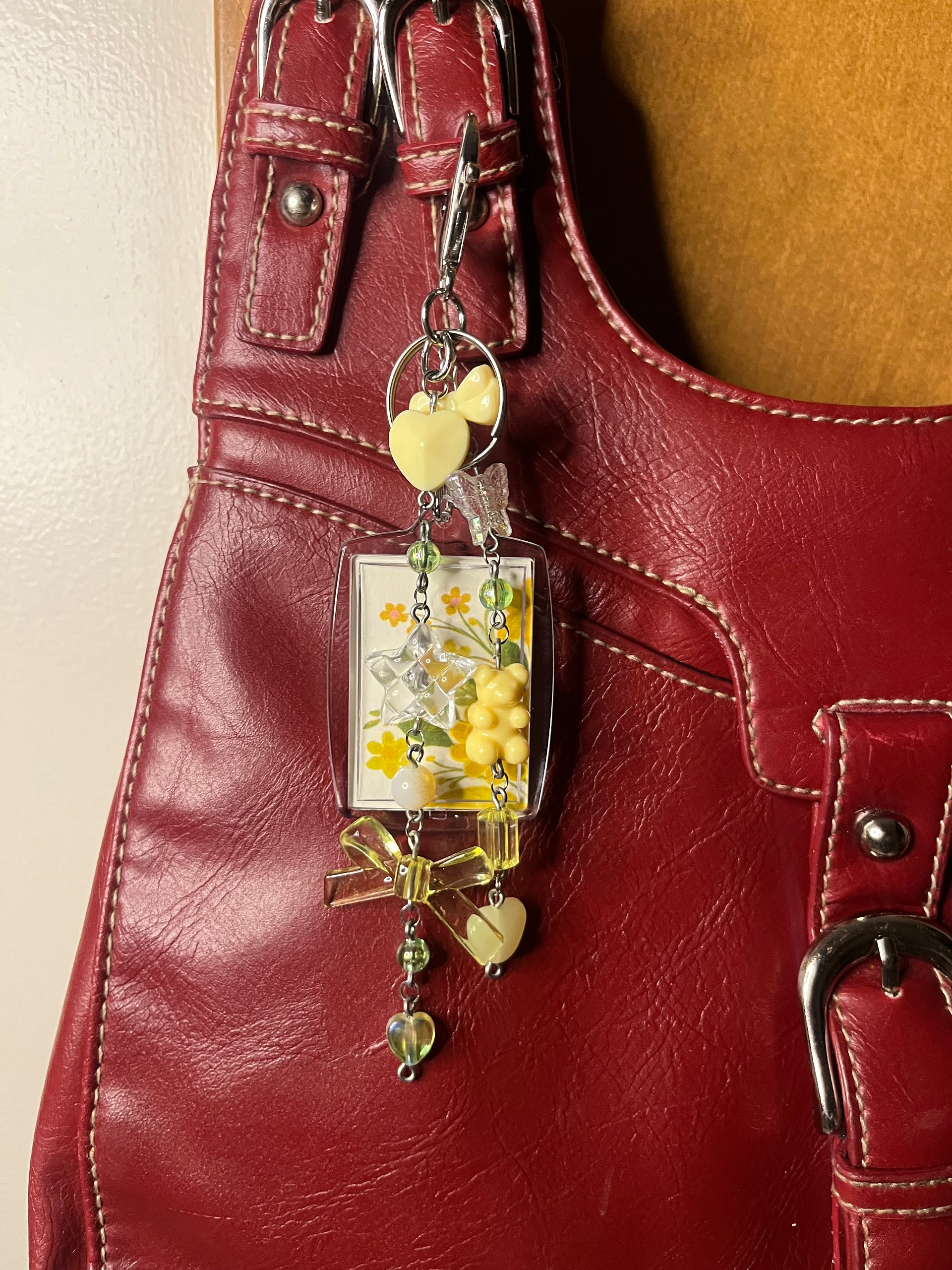 Yellow Flowers Deluxe Bag Charm product image (3)