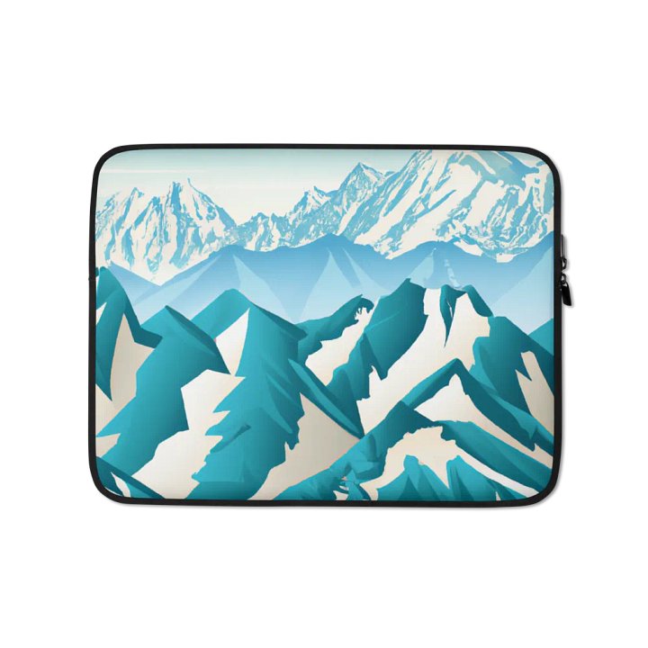 Cubist mountain range laptop sleeve product image (2)