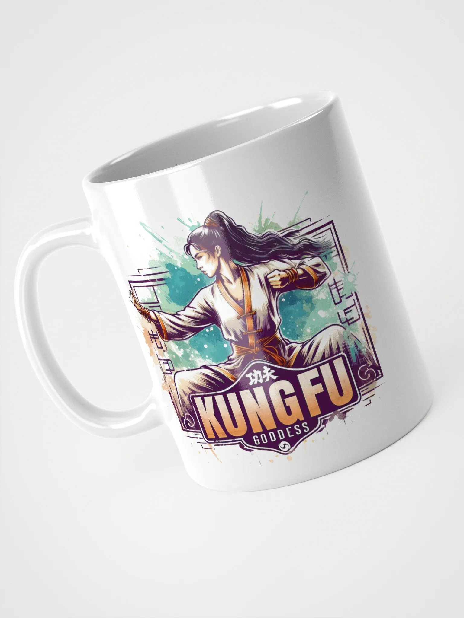 Kung Fu Girl Ceramic Mug product image (3)
