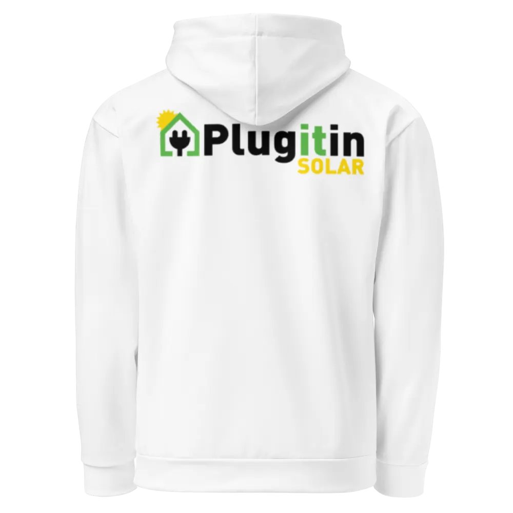 Plug It In Solar High-Quality Recycled Unisex Hoodie product image (3)
