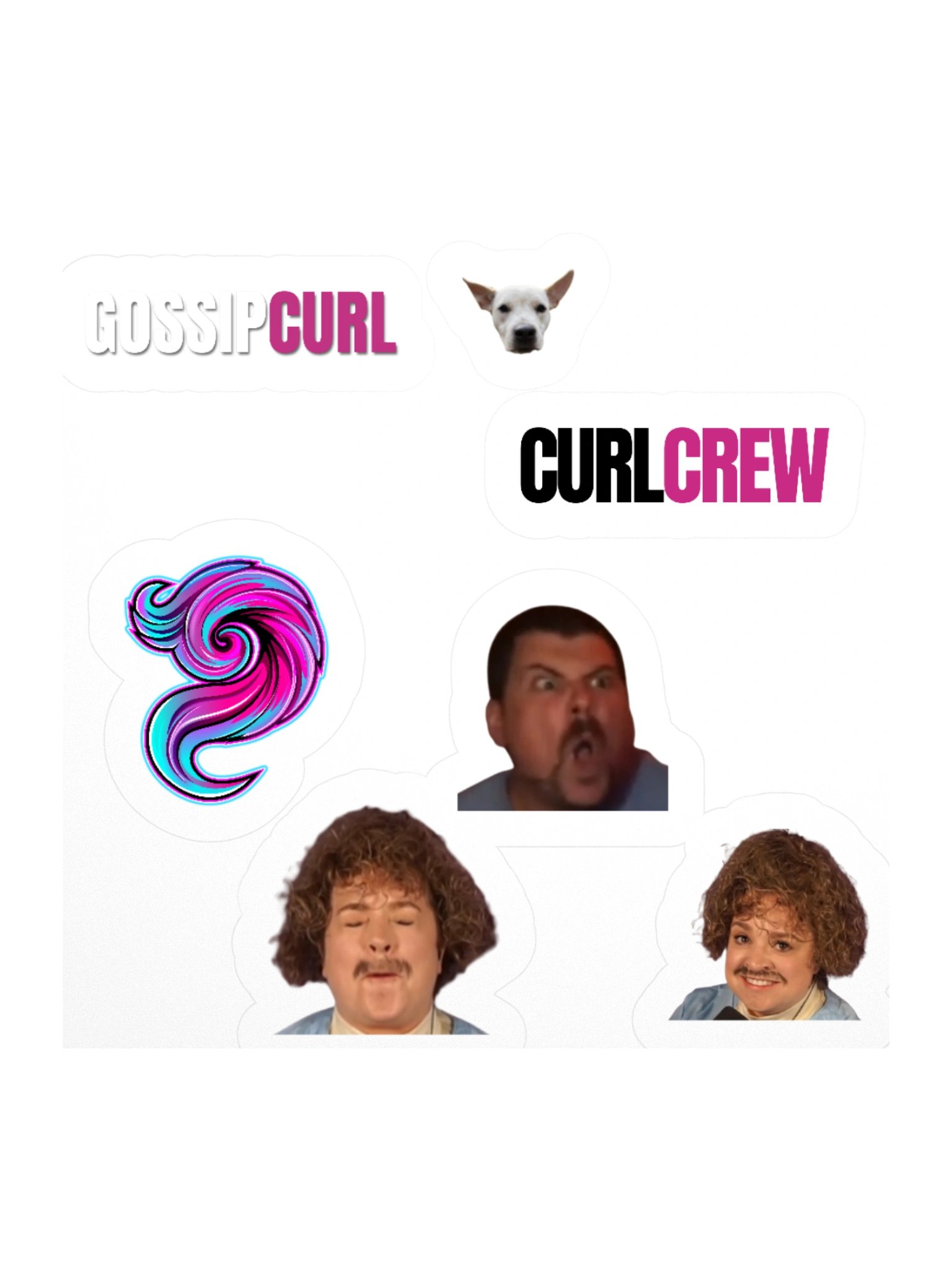 Curl Crew Stickers product image (1)