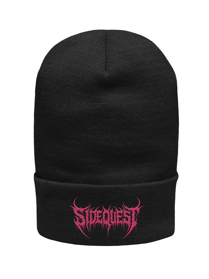 Sidequest Beanie (Death Metal Font - Pink) product image (1)