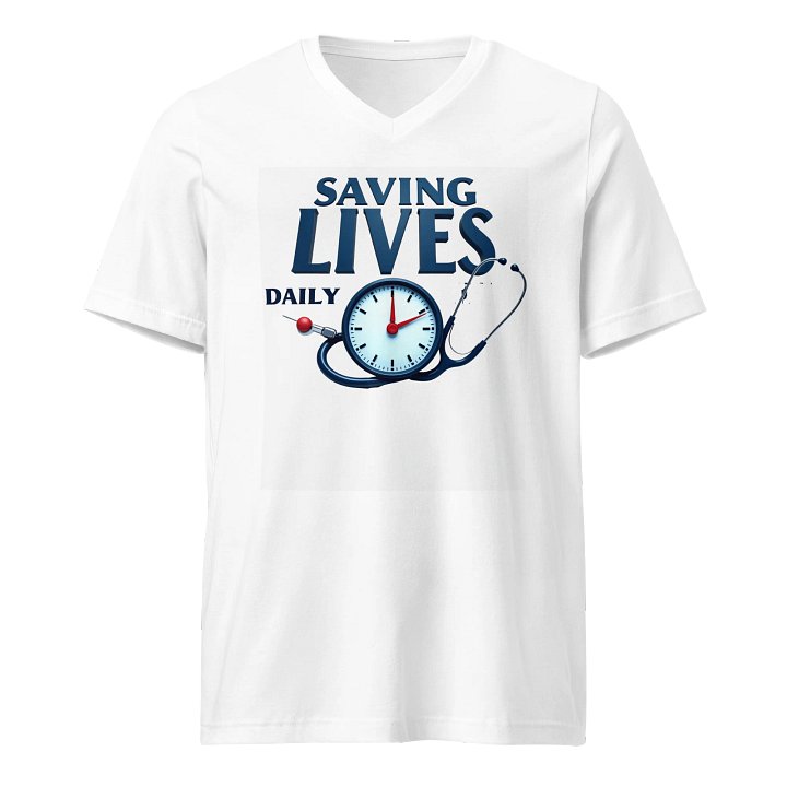 Saving Lives Daily V-Neck Tee product image (1)