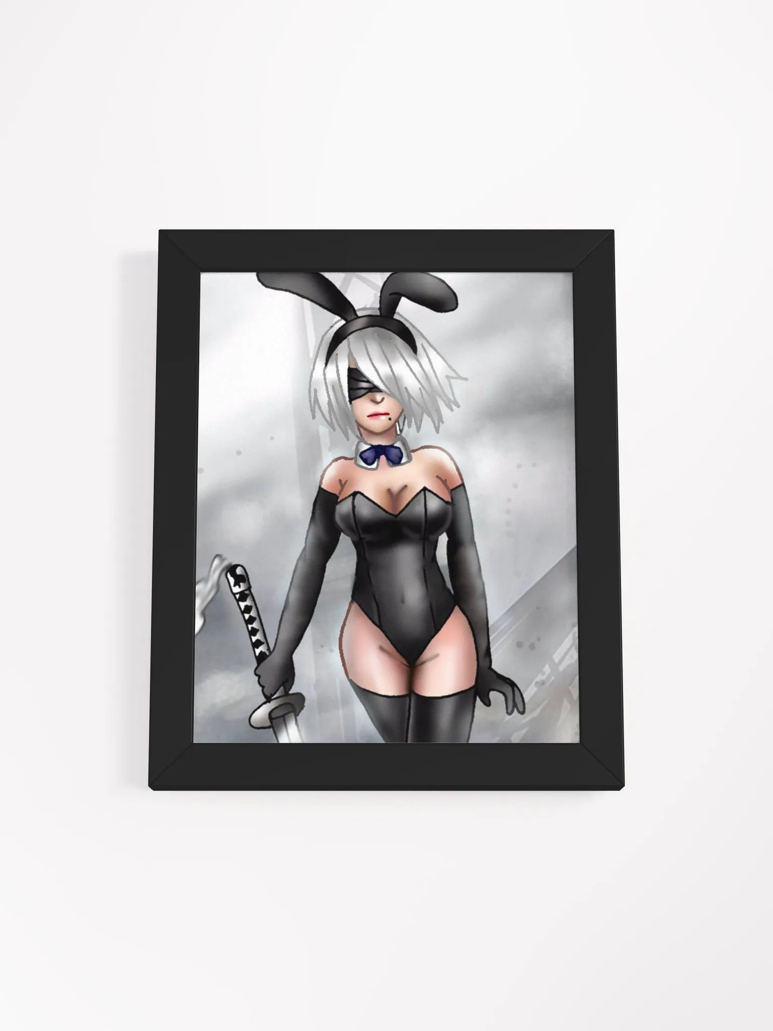 Bunny girl android in Frame Poster product image (1)