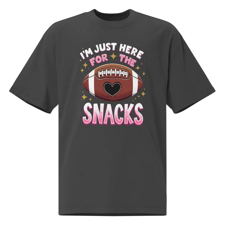 I'm Just Here for the Snacks" Funny Football T-Shirt product image (1)
