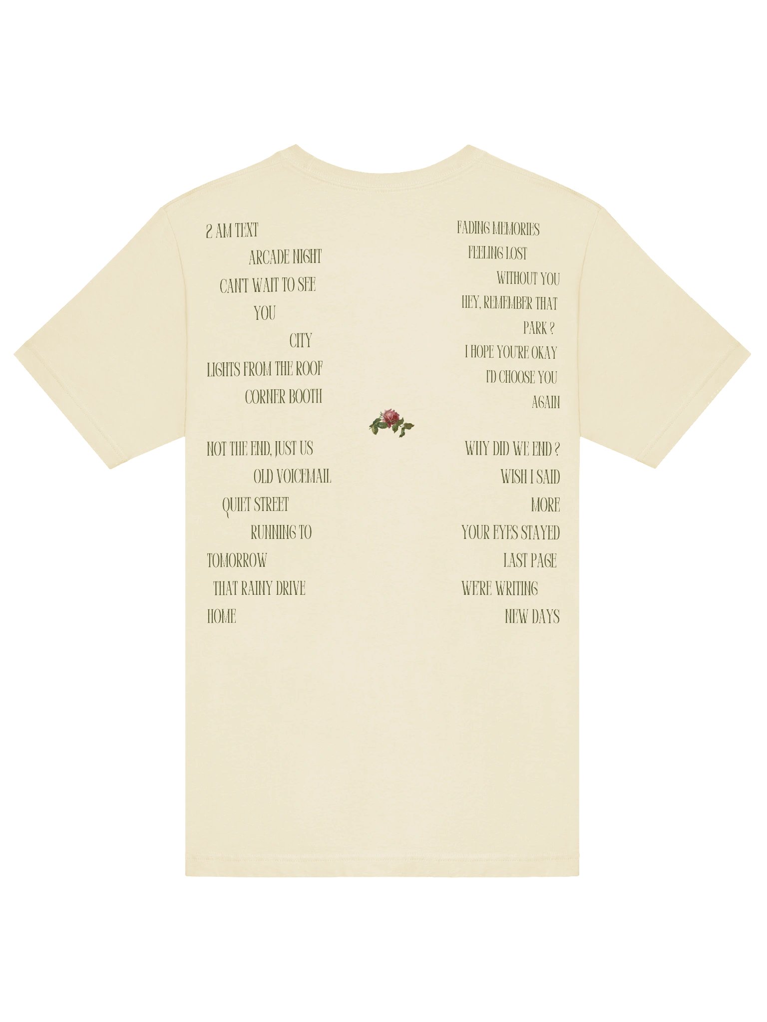 Letters Track List Tee product image (6)