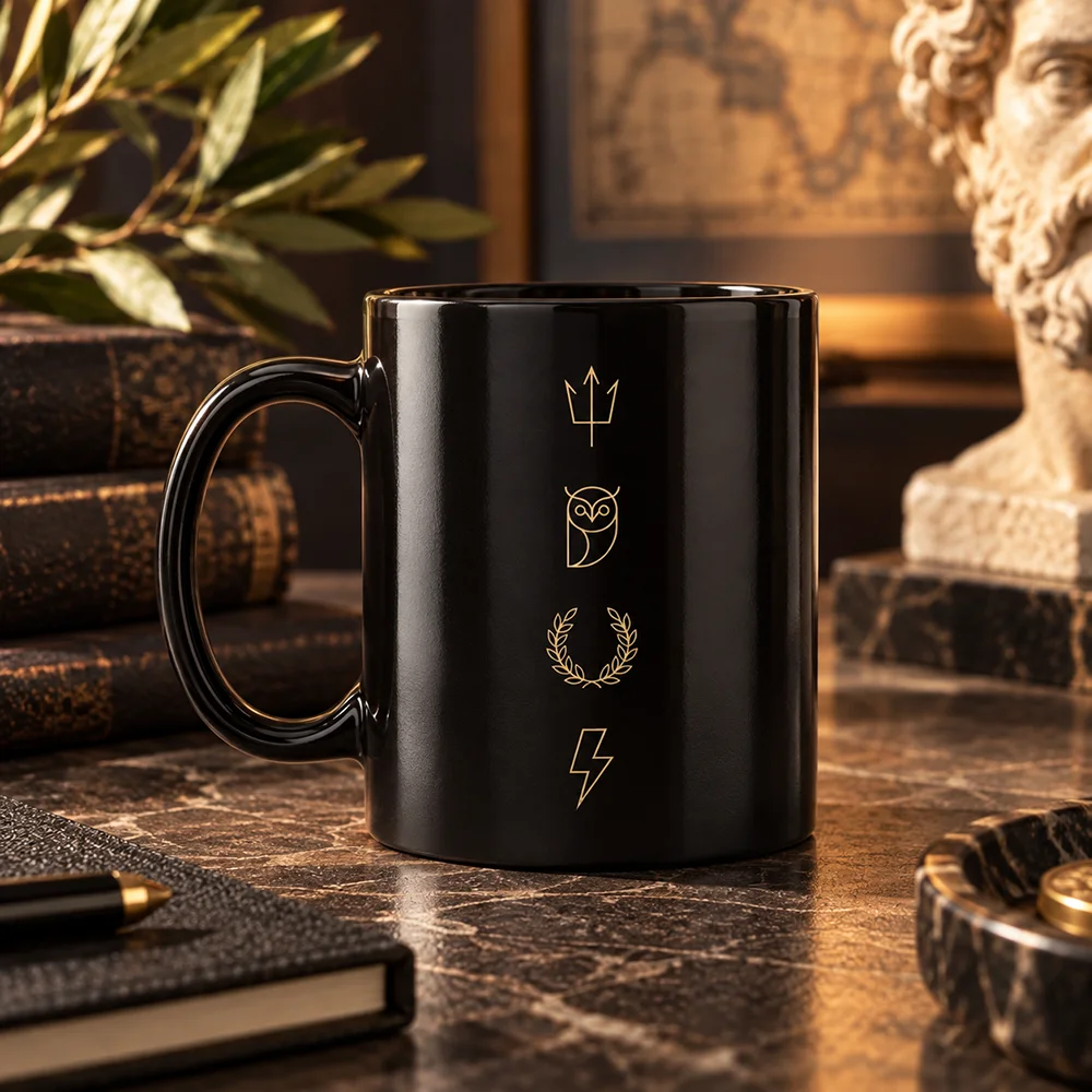 Greek mythology symbol mug
