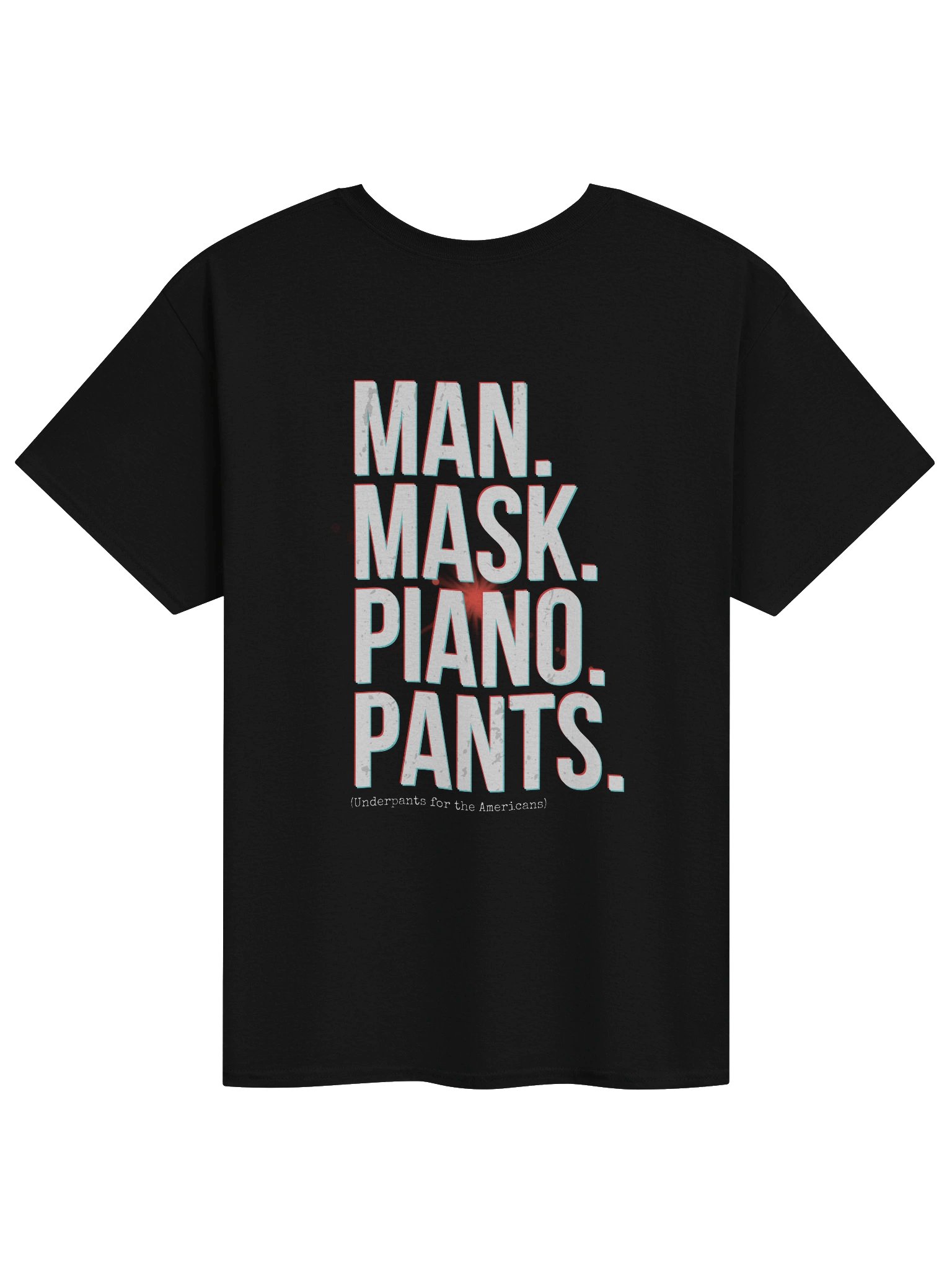*BRAND NEW* Man. Mask. Piano. Pants. T-shirt (version 2) product image (2)
