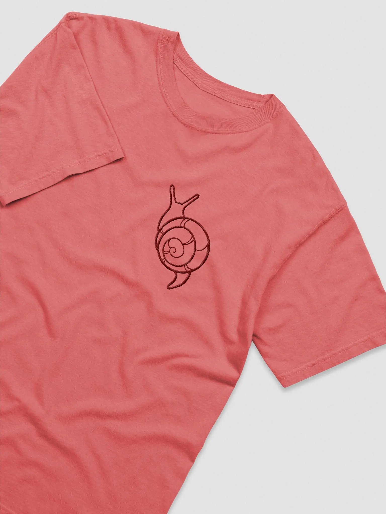 Embroidered Snail Tee - Watermelon product image (1)