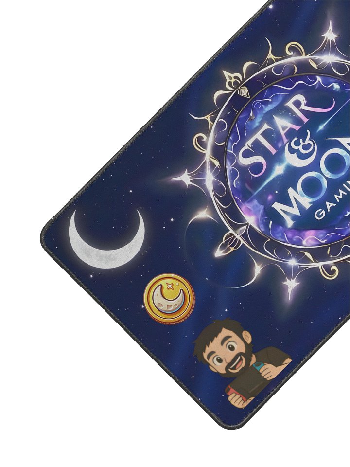 Star & Moon Gaming Celestial Desk Mat — 12x22 product image (2)