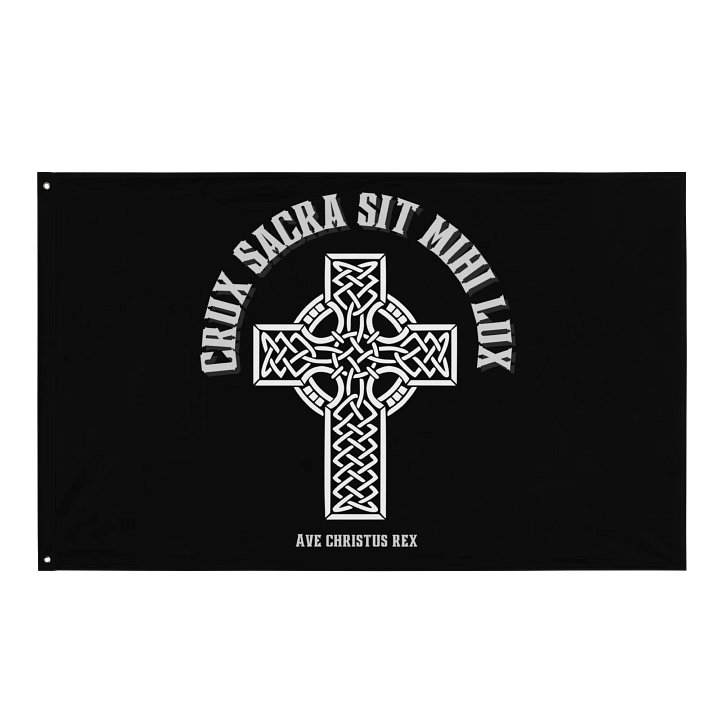 crux sacra sit mihi lux Flag product image (1)