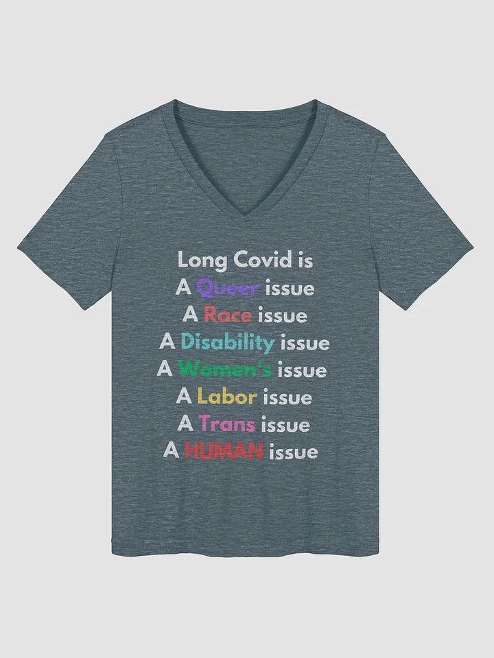 Long Covid Is Relaxed V-Neck Tee product image (2)