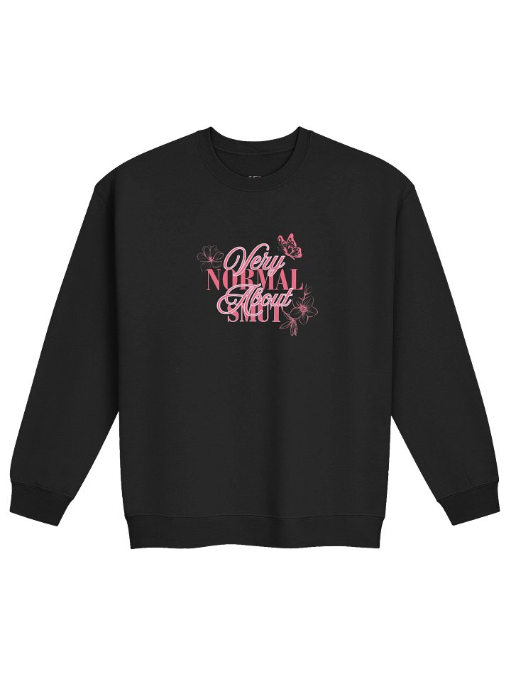 very normal about smut floral sweatshirt product image (1)