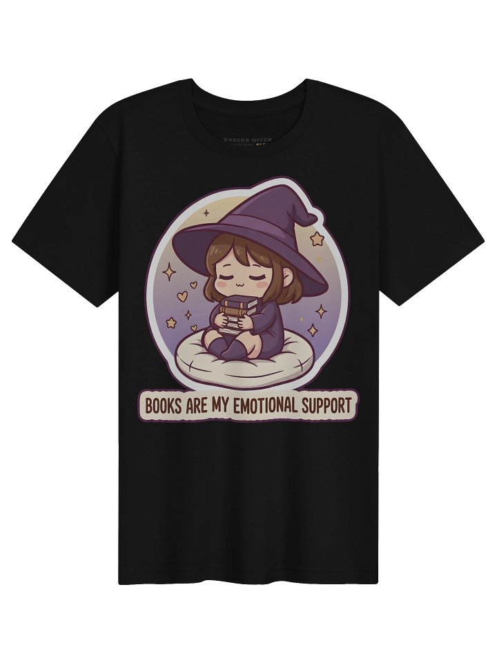 Books are my emotional support - Cozy Witch T-Shirt product image (1)