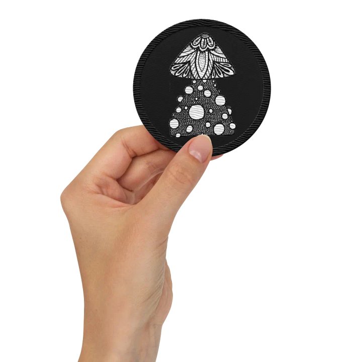 Mystical Mushroom Embroidered Patch product image (2)