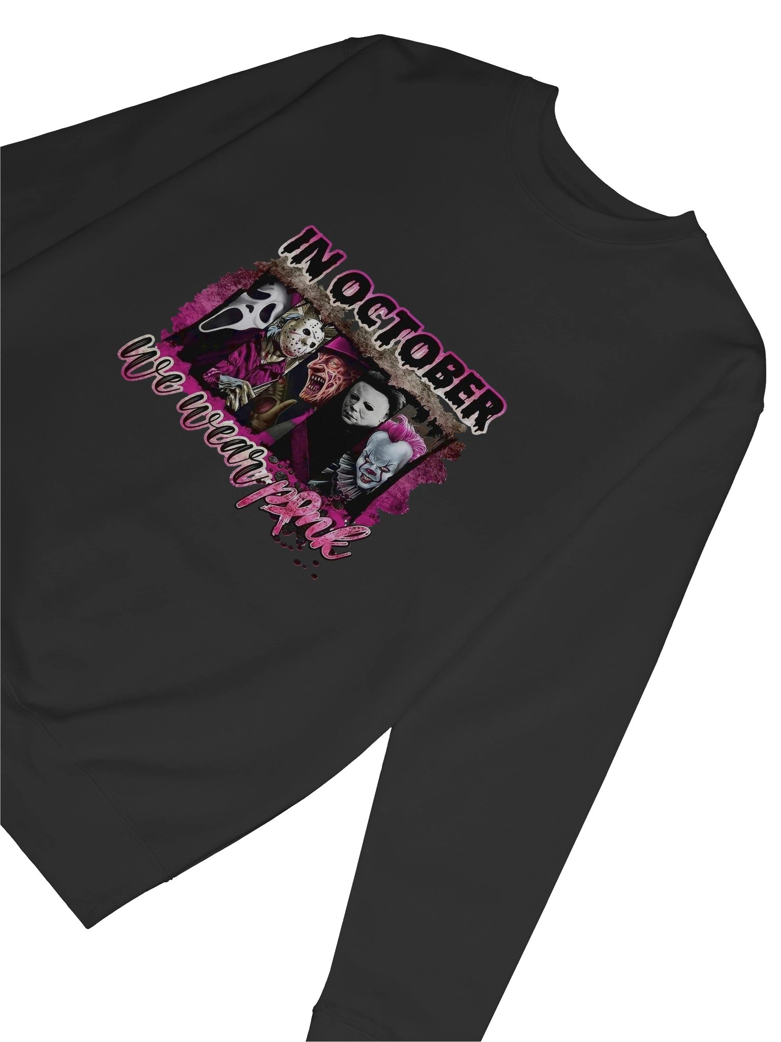 Horror Pink October Sweatshirt product image (37)