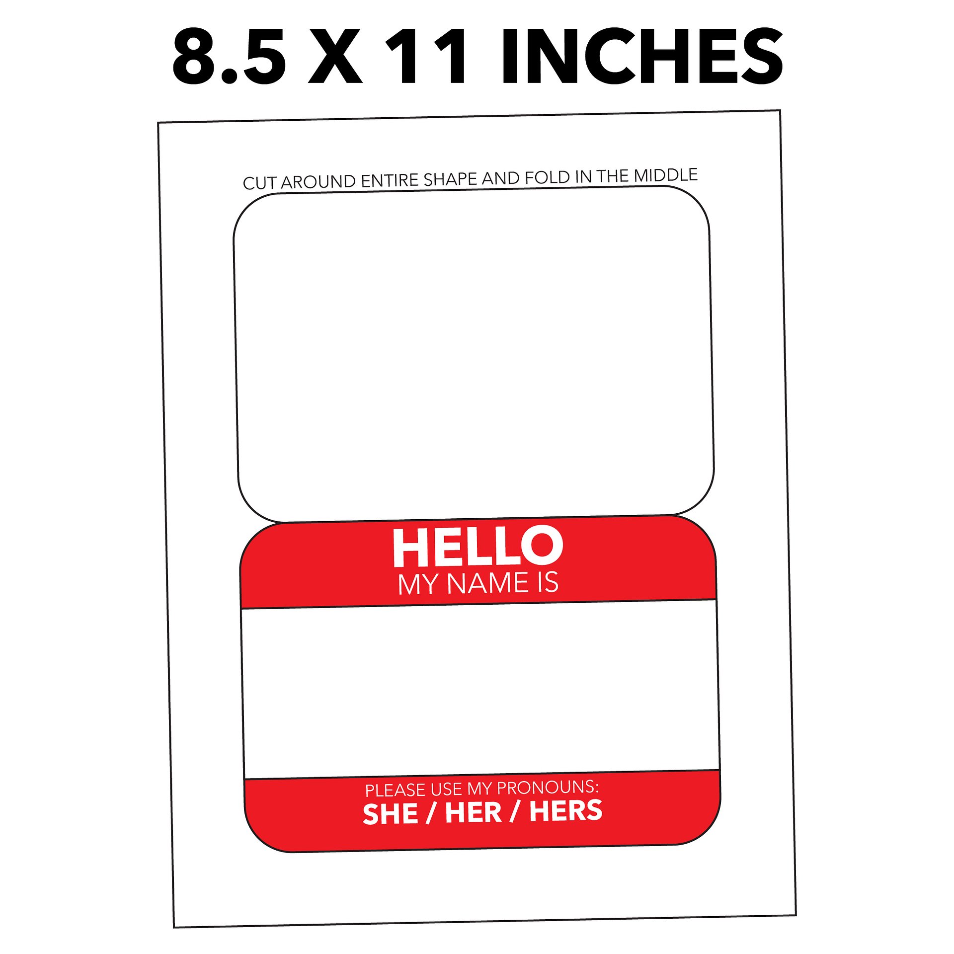 She / Her / Hers Pronoun Display product image (3)