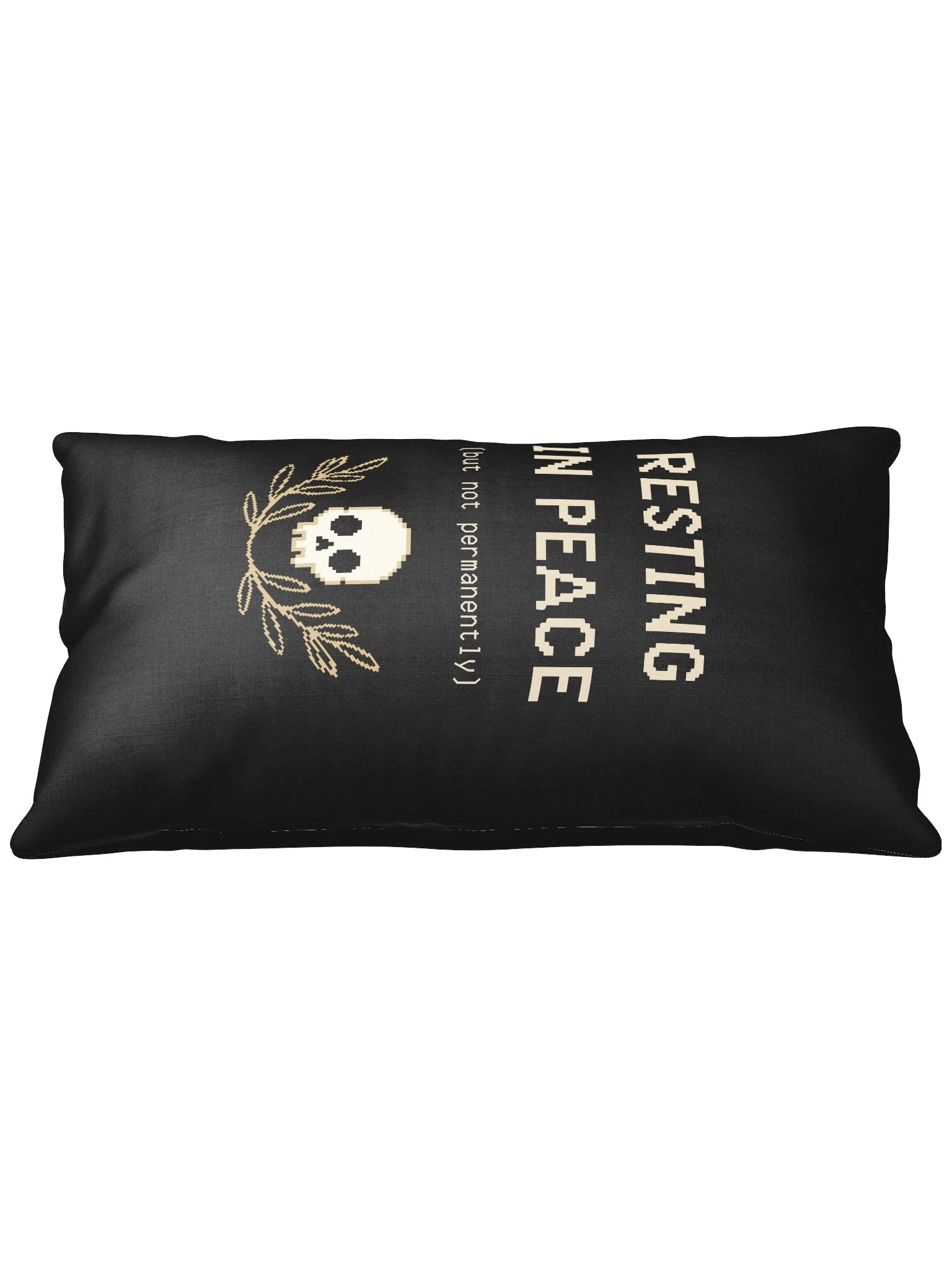 Resting in Peace Pillow | Gothic Chronic Illness & Spoonie Decor product image (2)