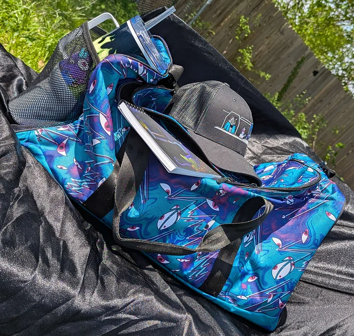Eyes and Lightning Magic Duffle Bag (Overdose Colours) product image (1)