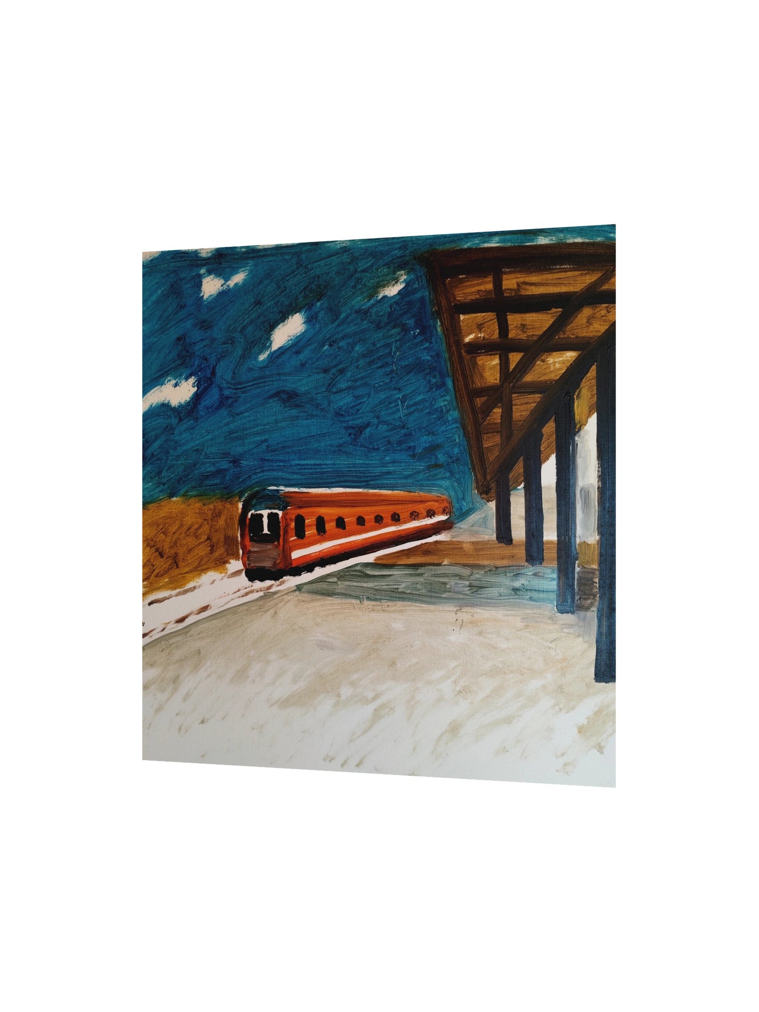 Poem "Depart" Painting Paper Poster product image (2)