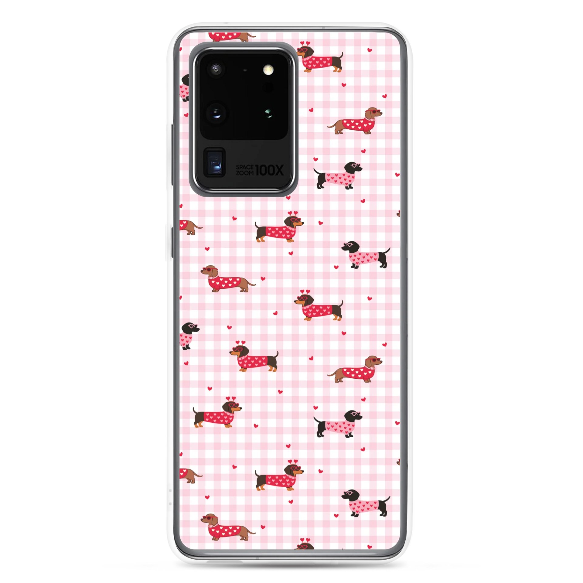 Darling Dachshund Clear Samsung® 20 Plus, 20 FE, 20 Ultra, 20, 21 FE, 21, 21 Plus, 21 Ultra, 22, 22 Plus, 22 Ultra, 23, 23 Ultra, 23 Plus, 24 Plus, 24, 24 Ultra, 25 Plus, 25 Ultra, 25 Cases. product image (1)