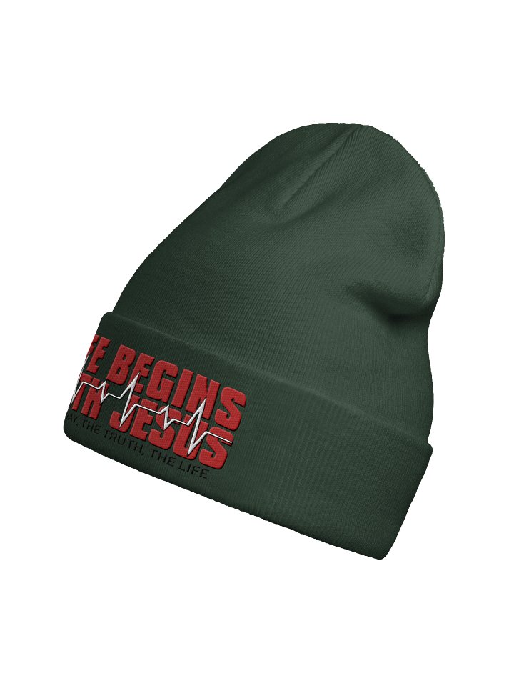 Life Begins with Jesus, Beanie product image (2)