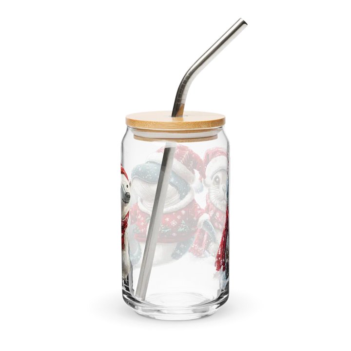 Arctic Holiday Friends Can-Shaped Glass Set product image (2)