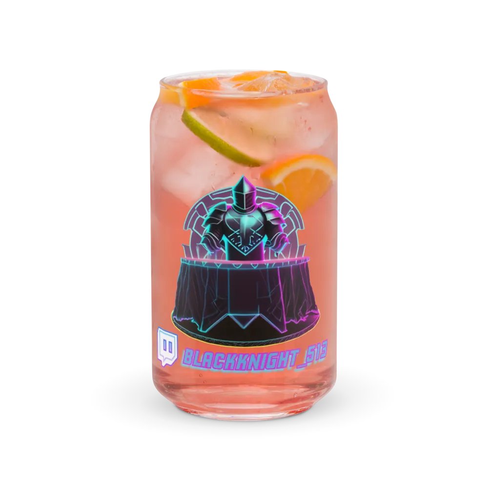 Blackknight_513 Can Shaped Glass Cup w/optional Lid & straw. product image (37)