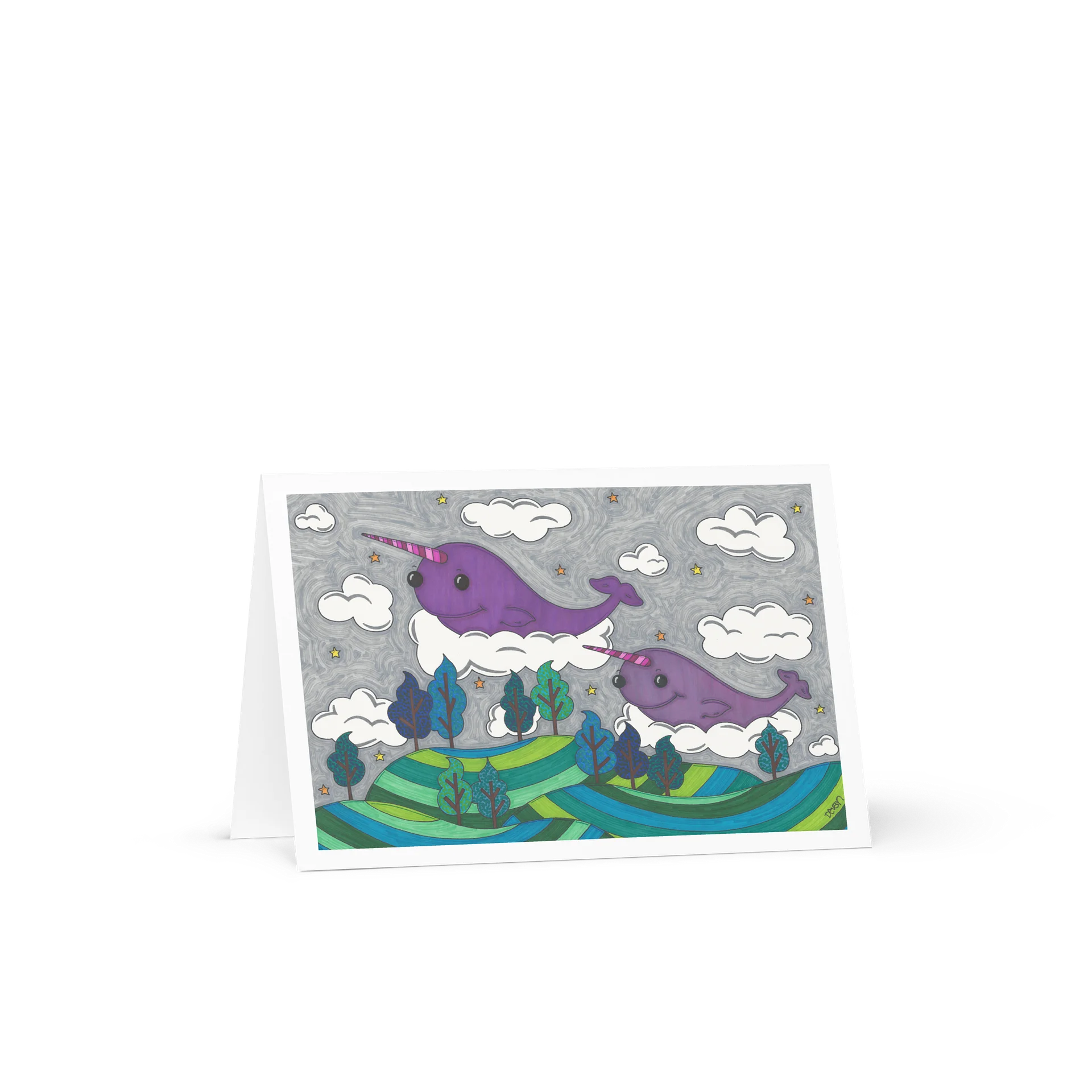 Art Card: Narwhals in the Sky product image (1)