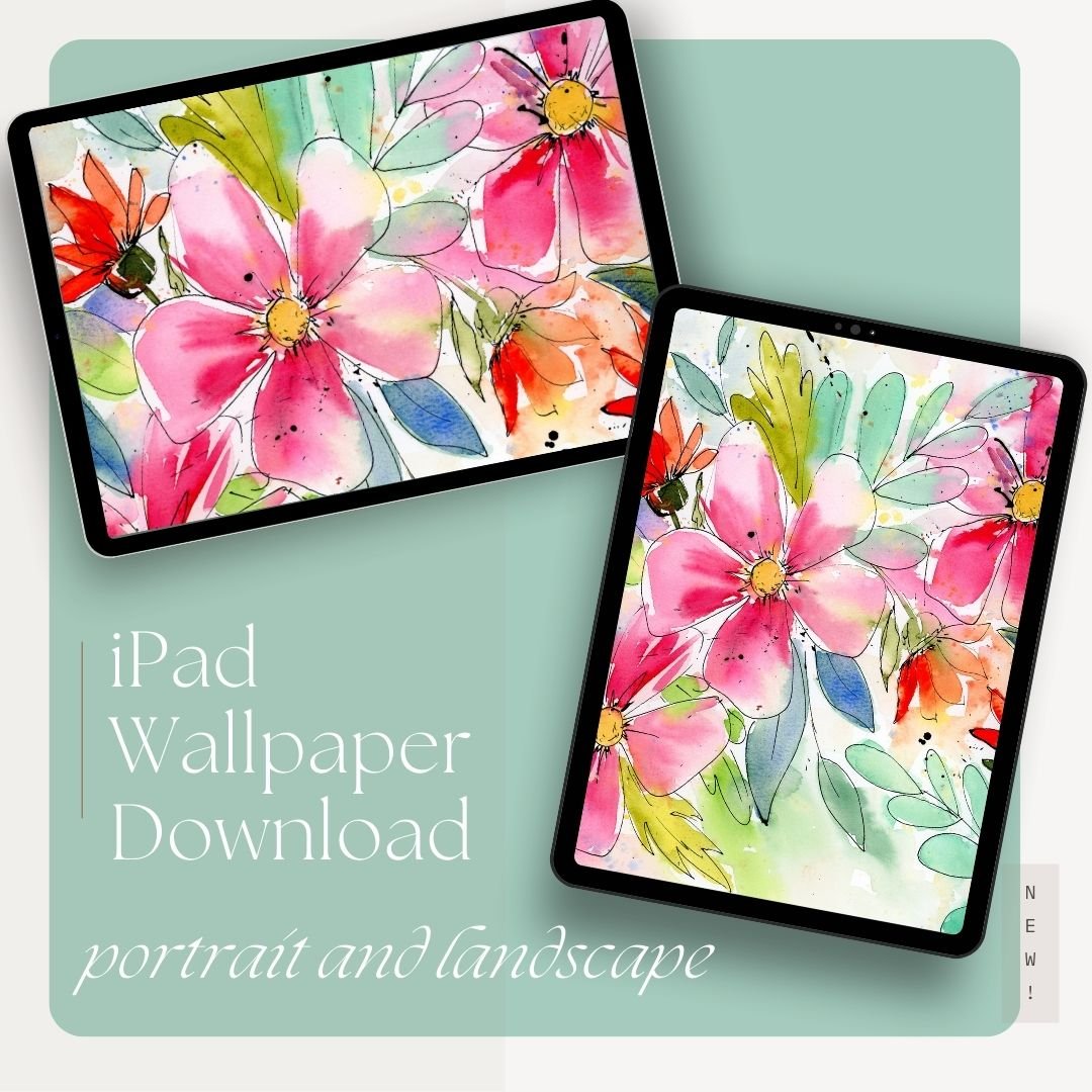 Loose & Wild Watercolor Digital Wallpaper Bundle product image (4)