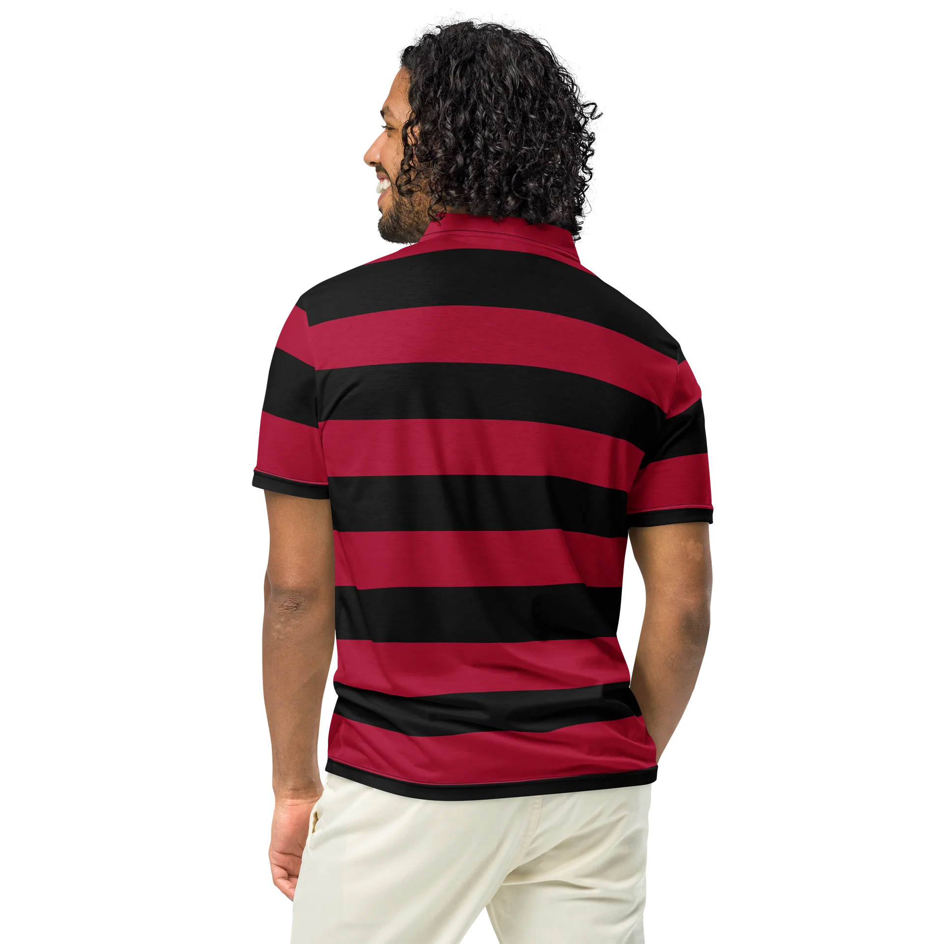 Red, Blaque and White Kat Skull Polo product image (5)