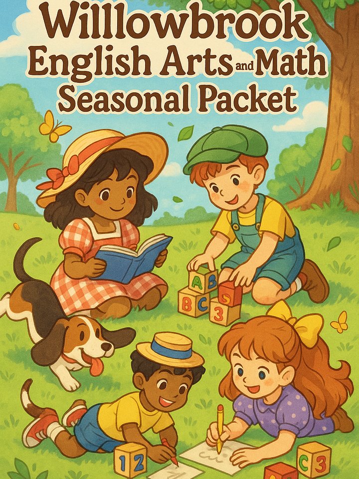 Willowbrook English Arts and Math Seasonal Packet (ages 5-10) product image (1)
