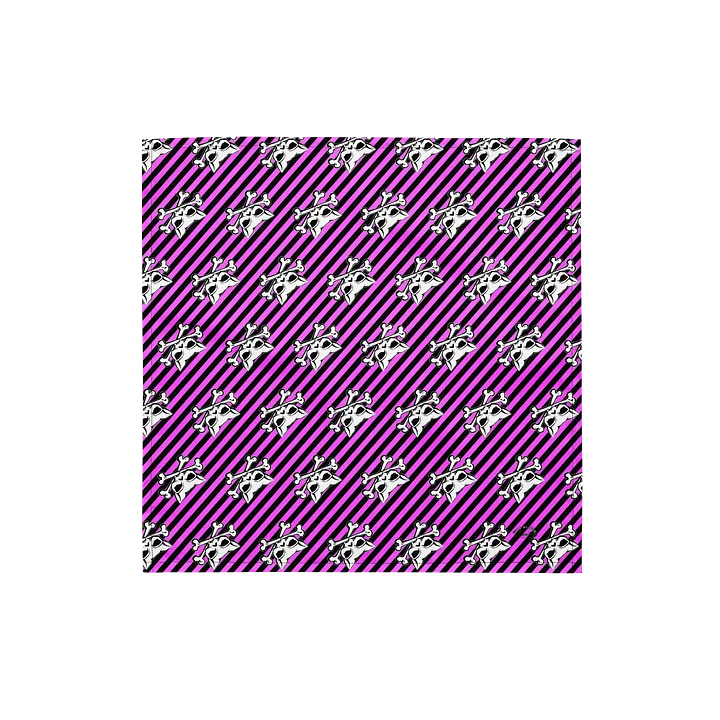 Pink and Blaque Kat Skull Bandana product image (1)