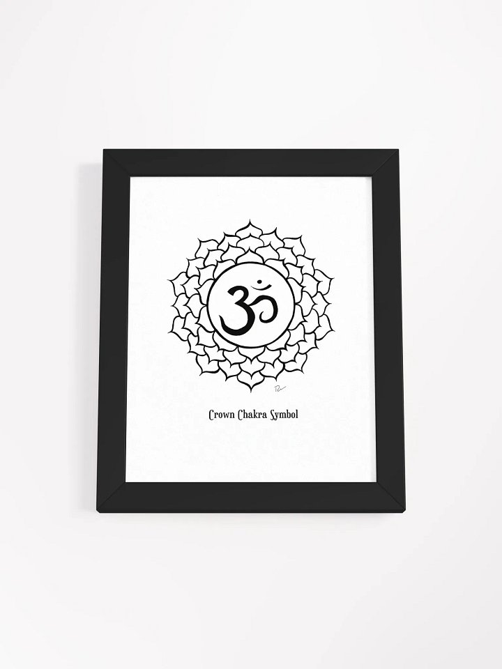 Crown Chakra Symbol Framed Art product image (1)