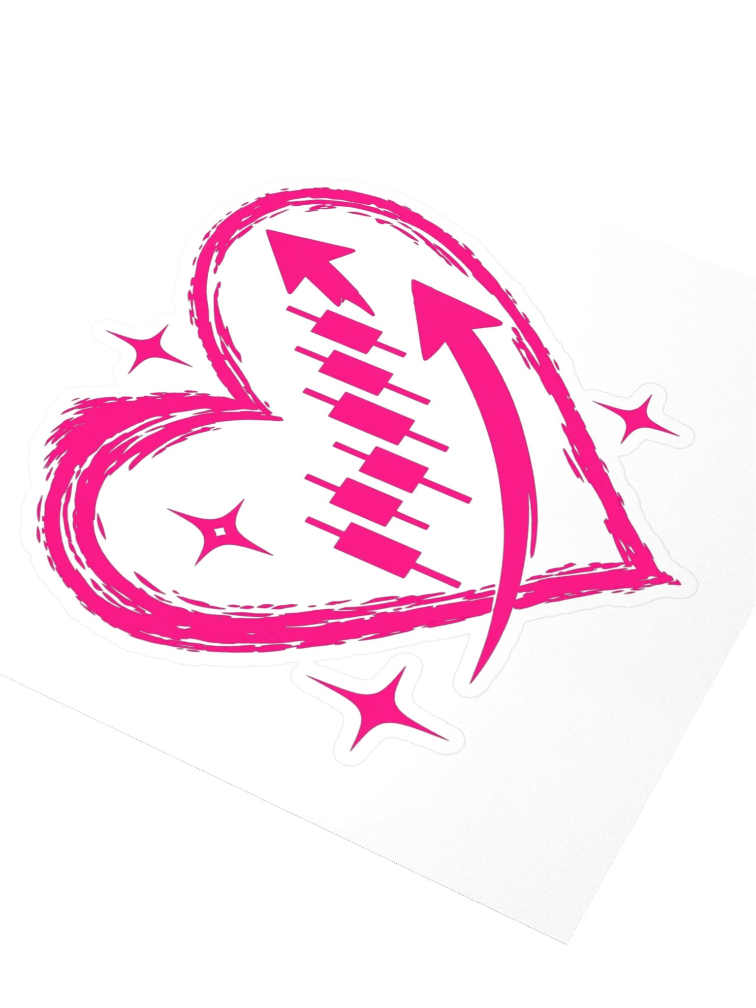 $PINK COIN Heart Sticker product image (3)