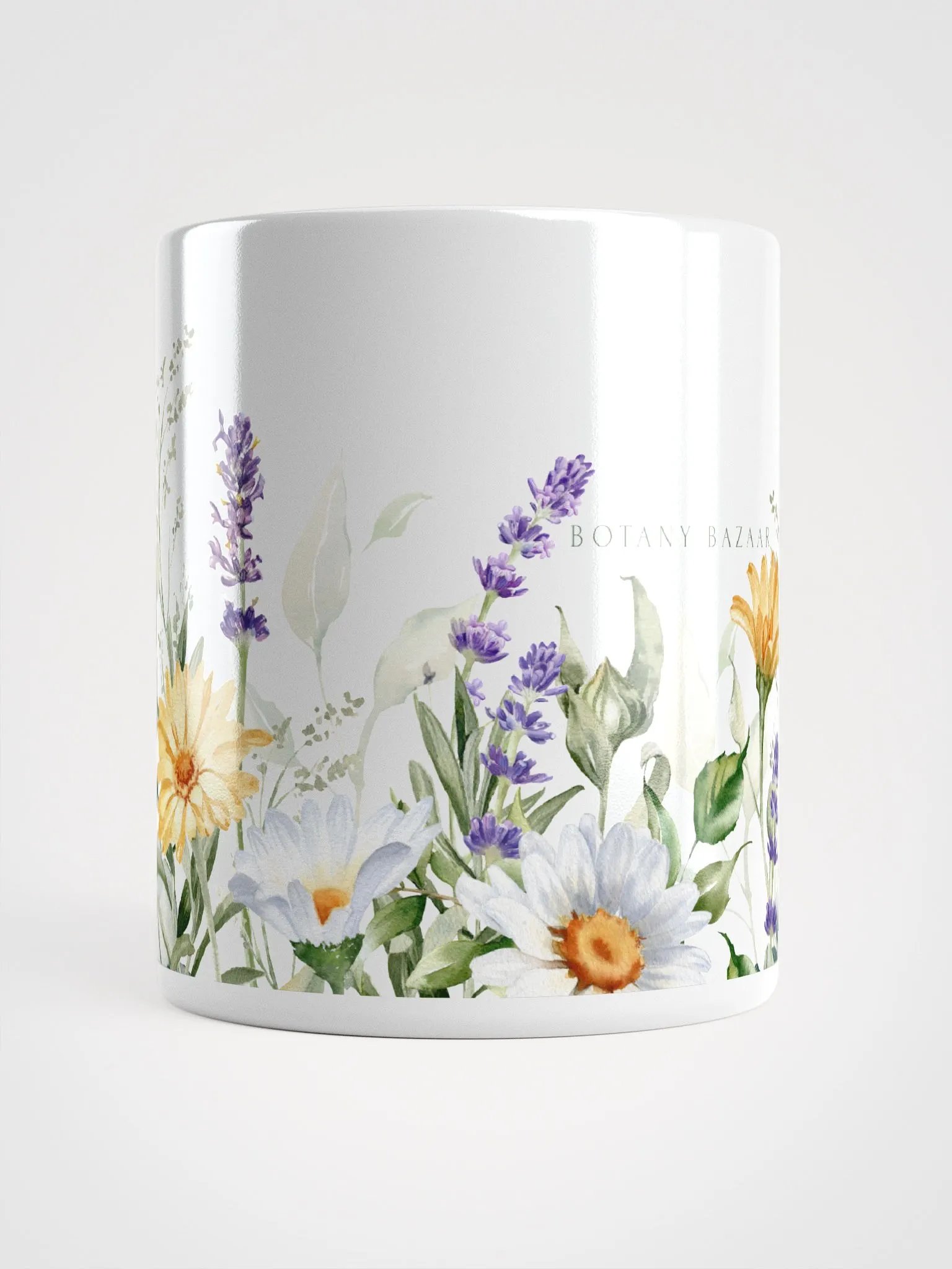 Wild Flowers White Ceramic Mug product image (10)
