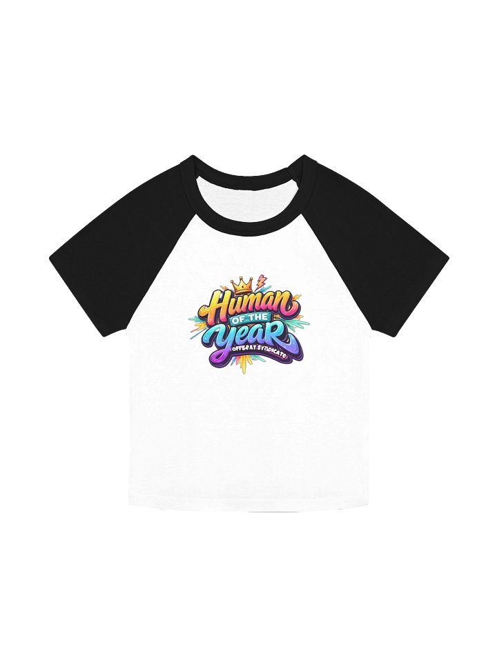 Human of the Year Women’s Micro-Rib Raglan Baby Tee product image (3)
