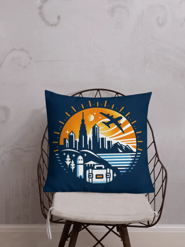 Cityscape Dreams Premium Pillow | traveling product image (1)